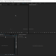 Your workspace. Bottom left: Media Library, Top Left: Cutting room, Top Right: Timeline Preview pane, Bottom Right: Timeline/video layout
